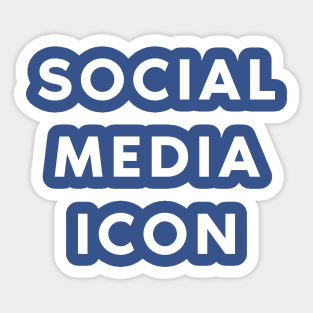 Social Media Icon Sticker